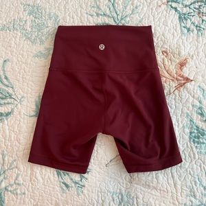 Lululemon biker shorts 6in. Size 2
